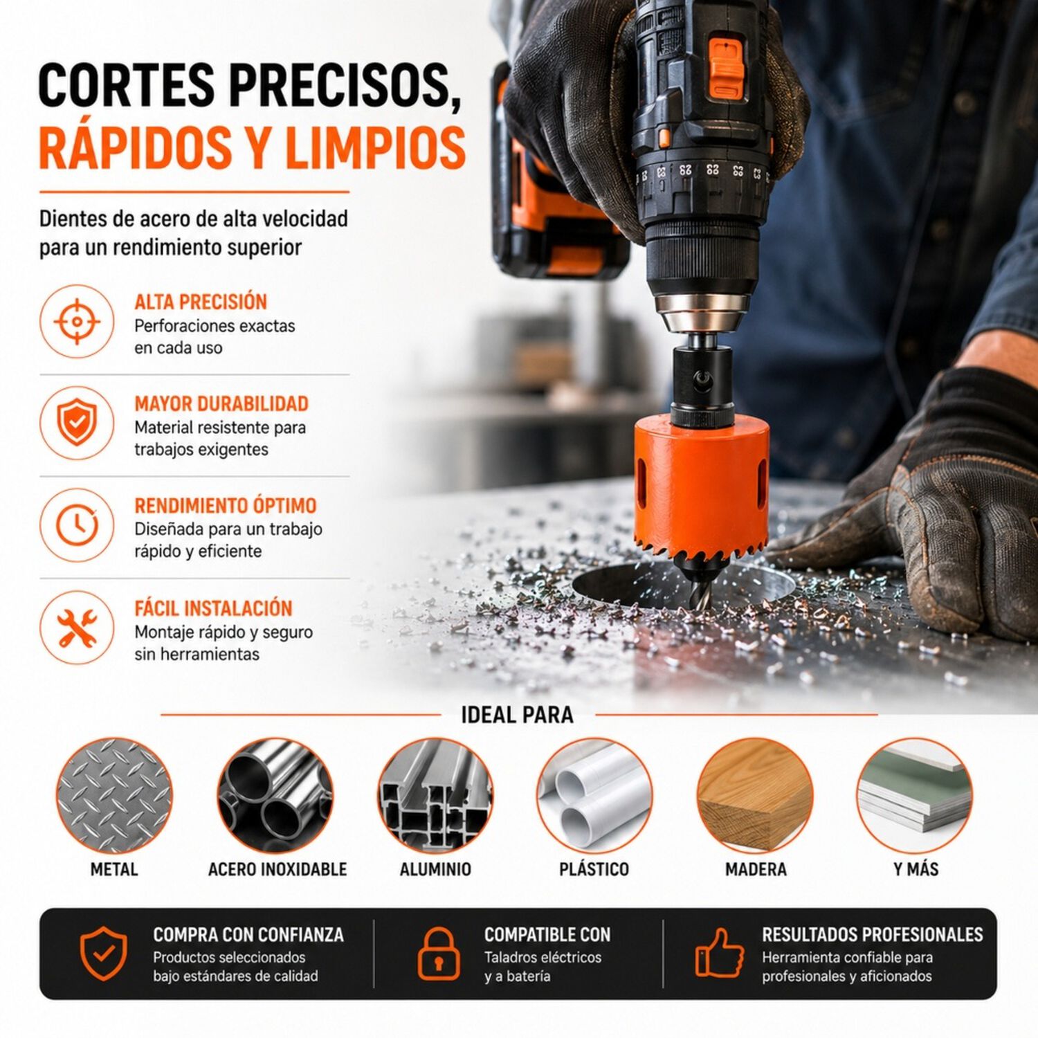 Sierra Copa Bimetalica Truper Expert, Cobi-9/16 14,2mm image number 6.0