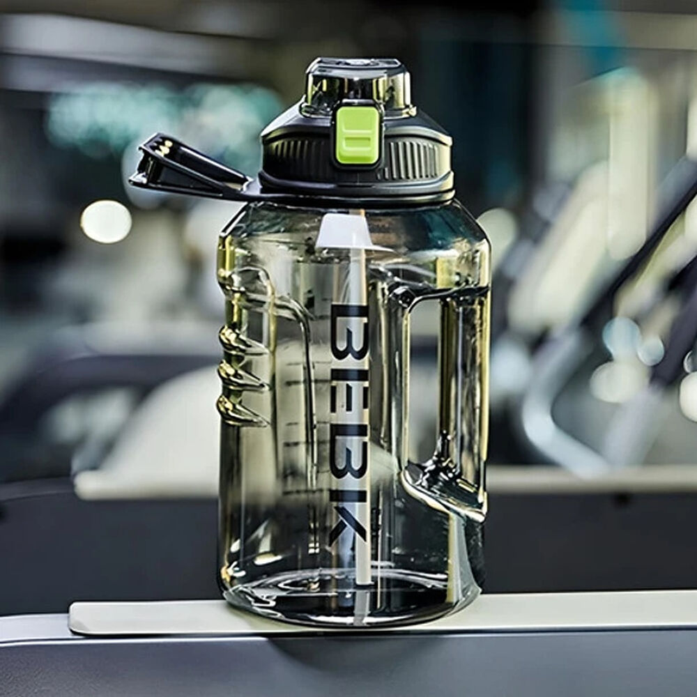 Botella De Agua Deportiva Gym Fitness + Pajita Unisex 2300ml image number 4.0