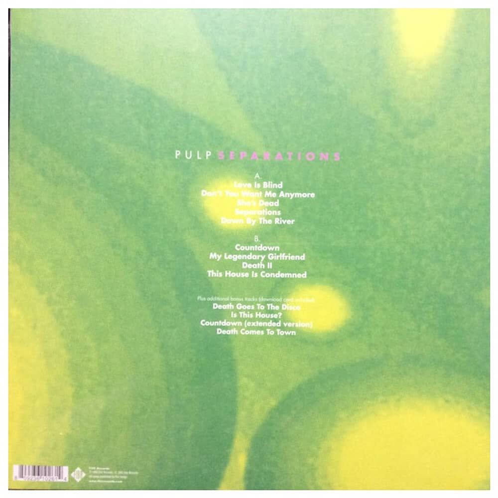 Pulp - Separations | Vinilo image number 1.0