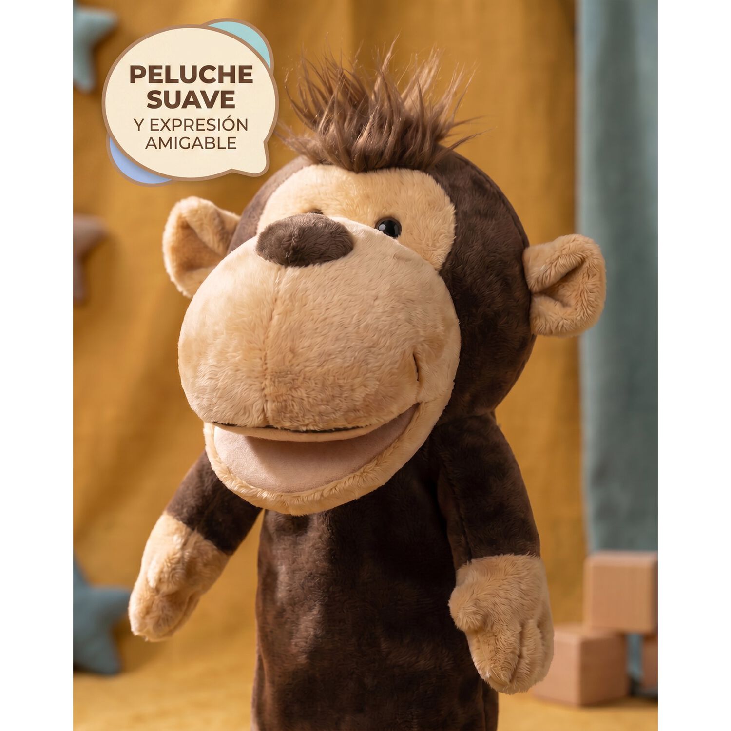 Peluche Titere Animal Zorro Vaca Leon Oveja Rana Lobo image number 32.0