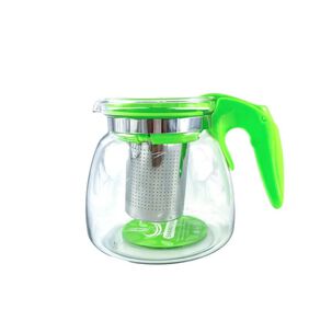 Tetera Jarra De Vidrio Con Filtro Metálico 900 Ml Verde