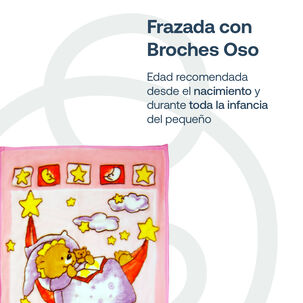 Saco Con Broche Oso Rosa Bebesit