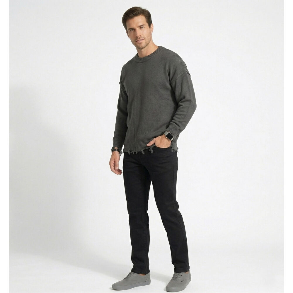 Pantalon Jeans Termico Regular Hombre image number 1.0