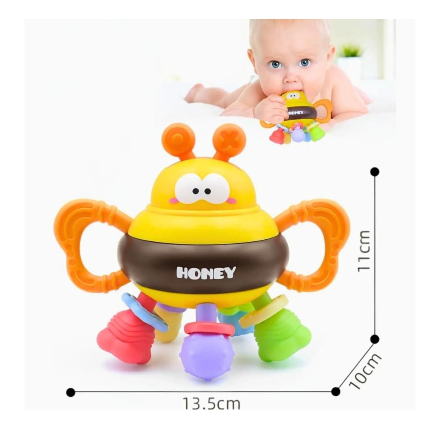 Juguete Abeja Didactico Interactivo Mordedor Infantil image number 2.0