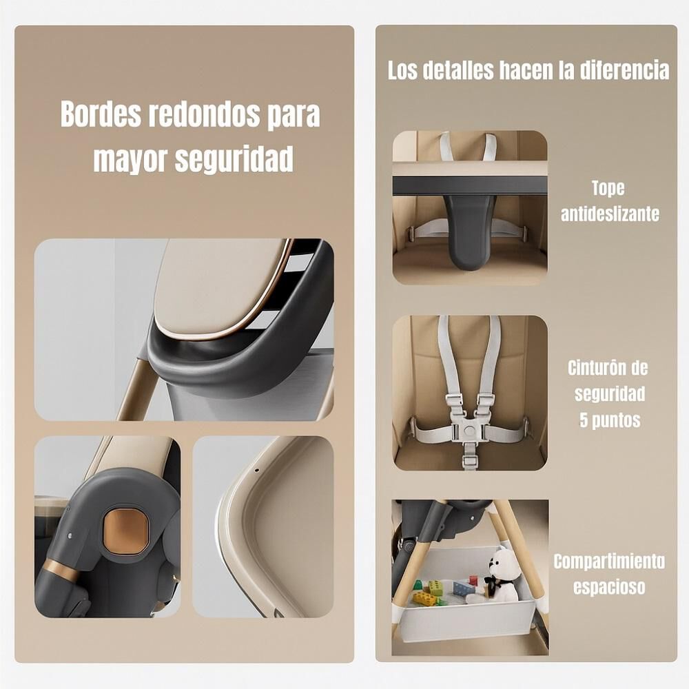 Silla De Comer Bebé Con Respaldo Reclinable image number 5.0