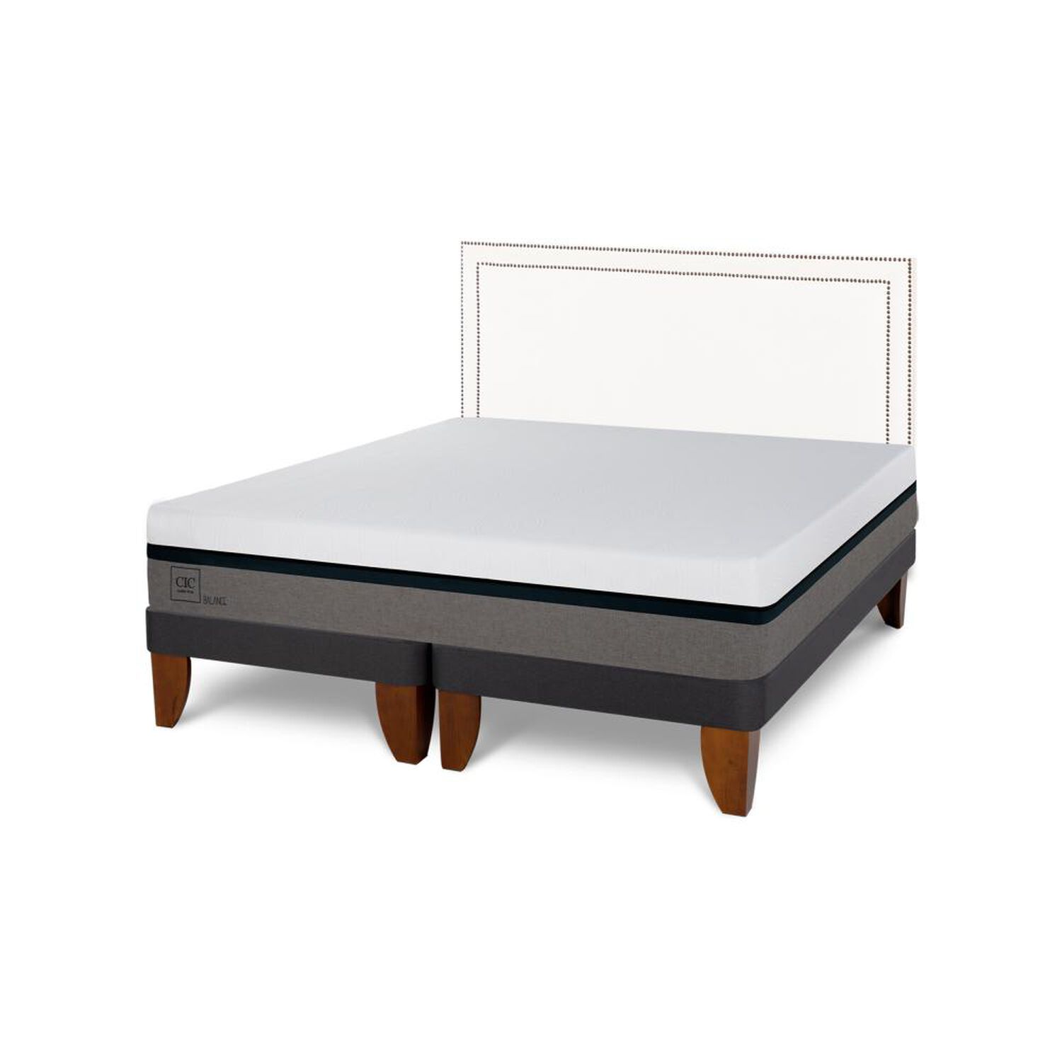 Cama Europea Cic Balance / King / Base Dividida + Respaldo image number 0.0