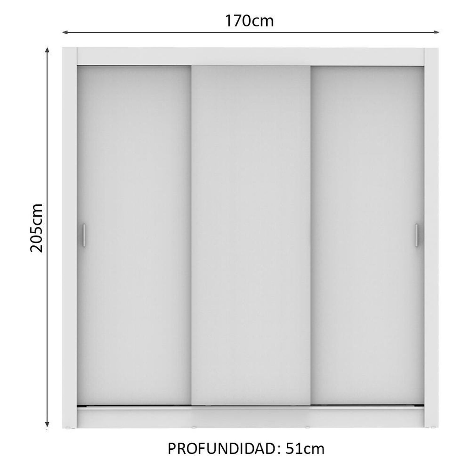 Cl&oacute;set Vekkahome Monaco / 3 Puertas image number 1.0