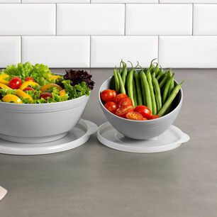 Bowl Luna Con Tapa Blanco 500 Ml
