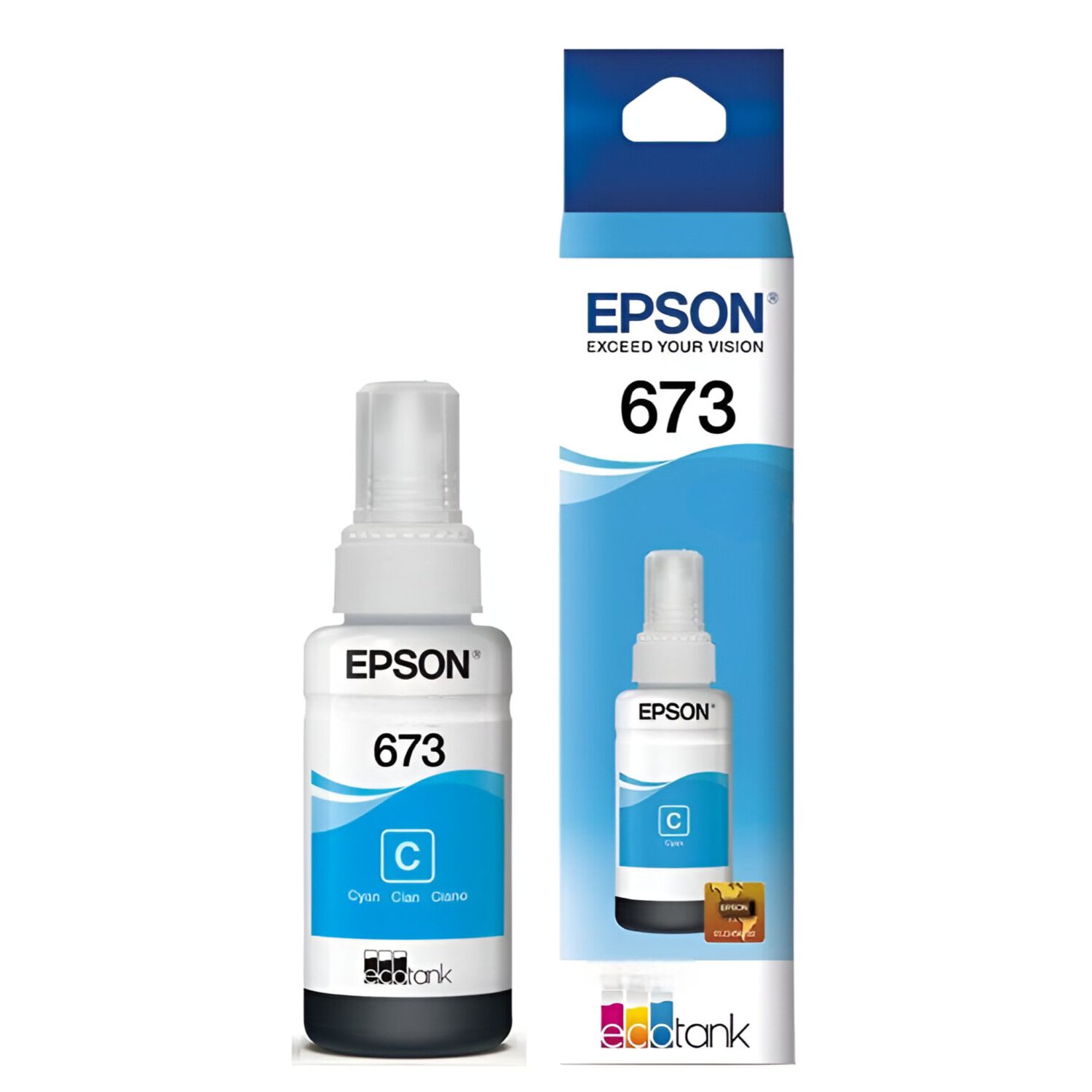 Tinta Epson 673 Original Cyan 70ml T673220 image number 0.0