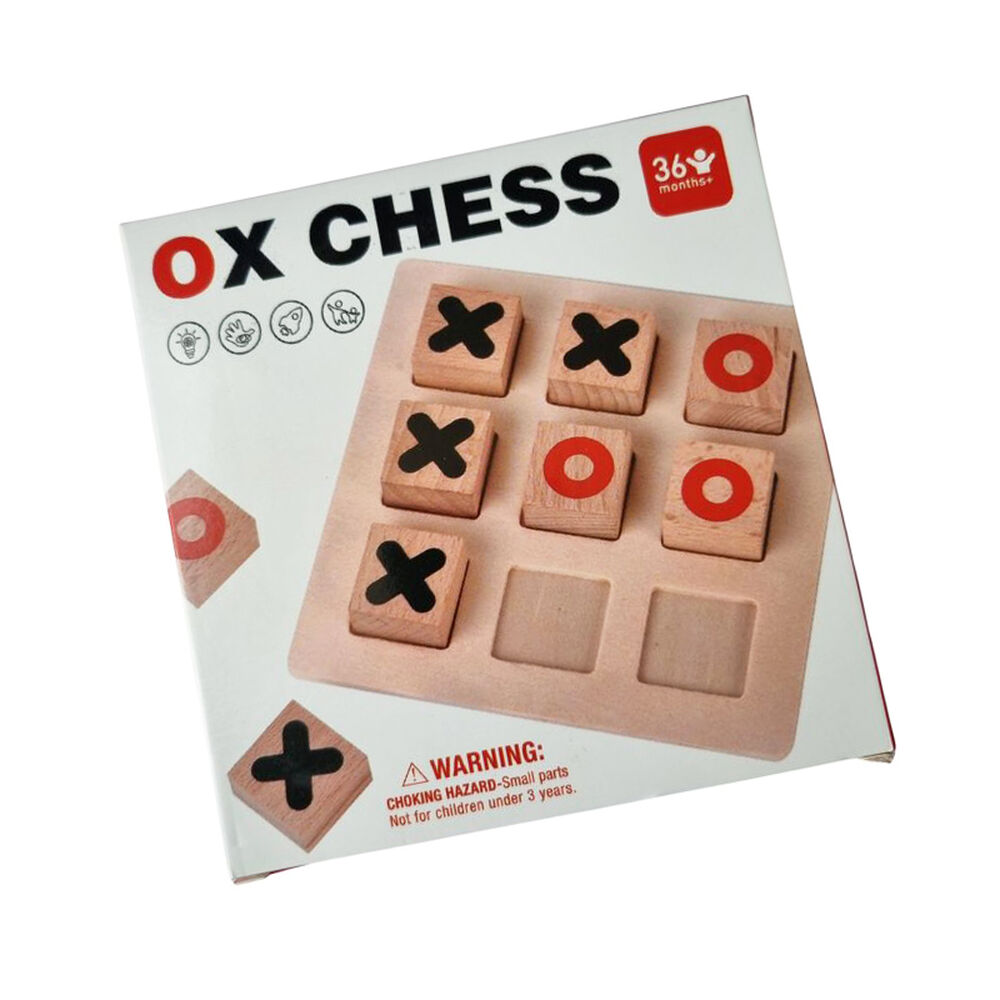 Juego Gato Madera Juguete Didactico Xoxo Tictac Tres En Raya image number 1.0