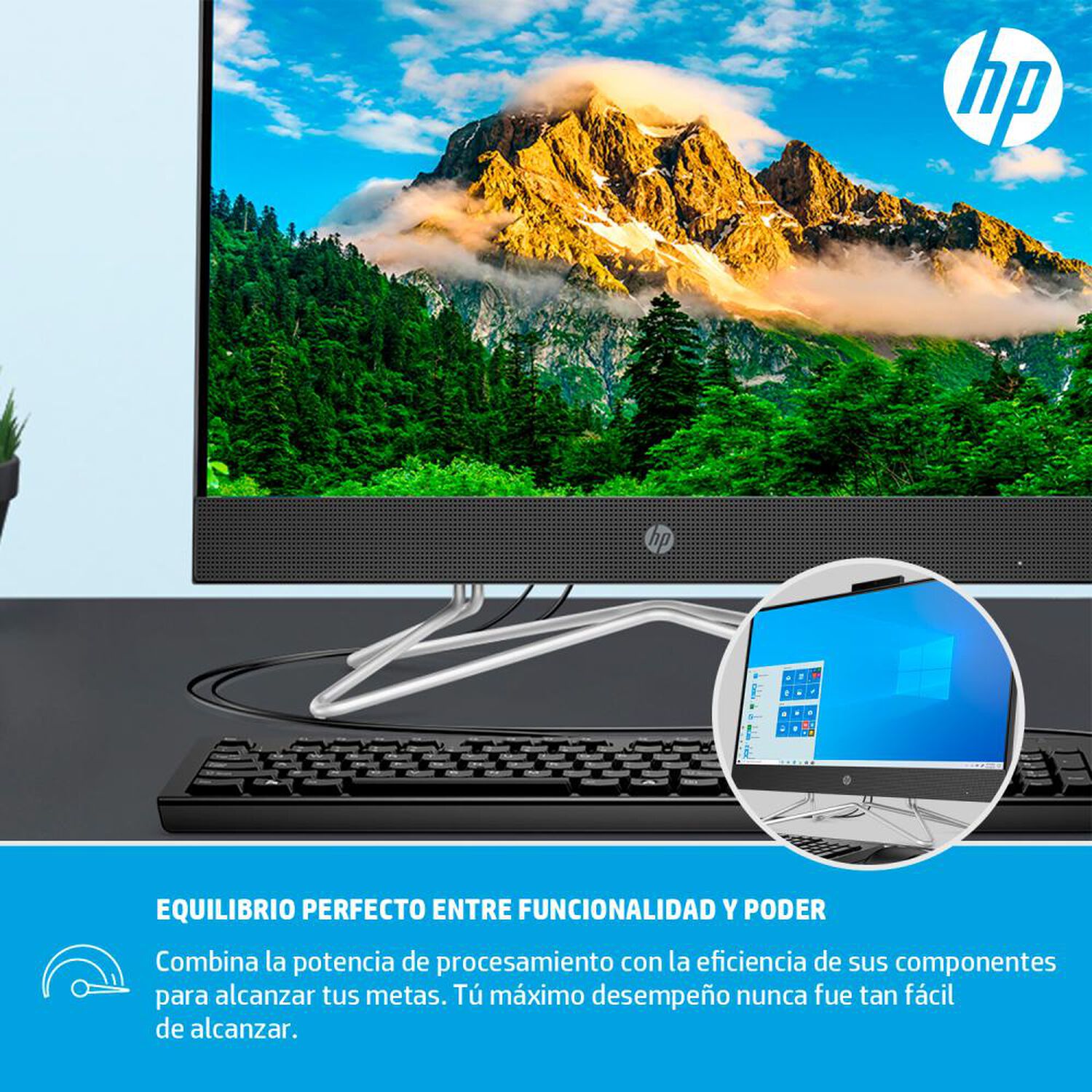 All in One 24" HP DF1000LA/ Intel Core I3 / 4 GB RAM / Intel UHD / 1 TB HDD image number 9.0