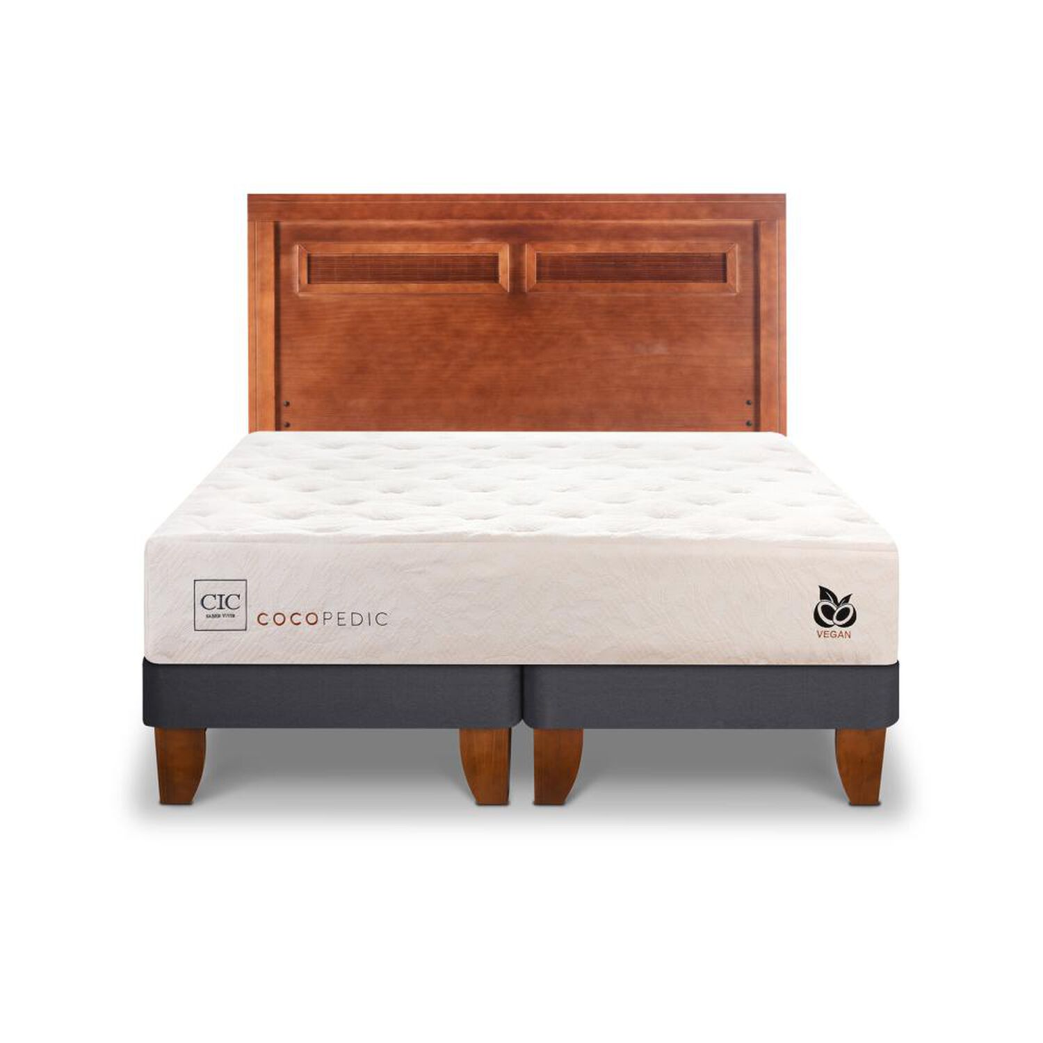 Cama Europea Cic Cocopedic / King / Base Dividida + Respaldo image number 0.0