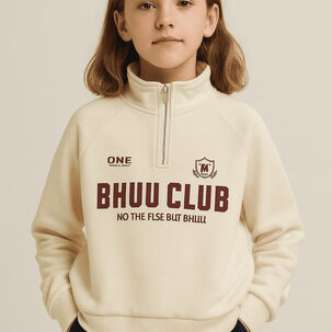 Polerón Kids Oversized Algodón Estilo Urbano