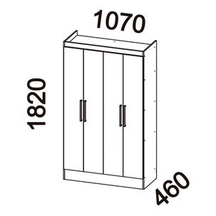 Clóset Roca Clóset Ambar / 4 Puertas
