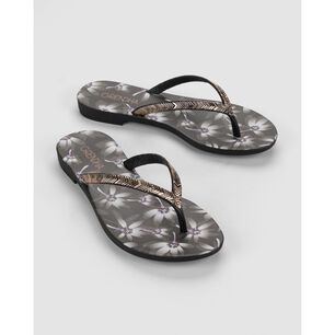 Sandalia Mujer Negro 114 Flor Rast Grendha