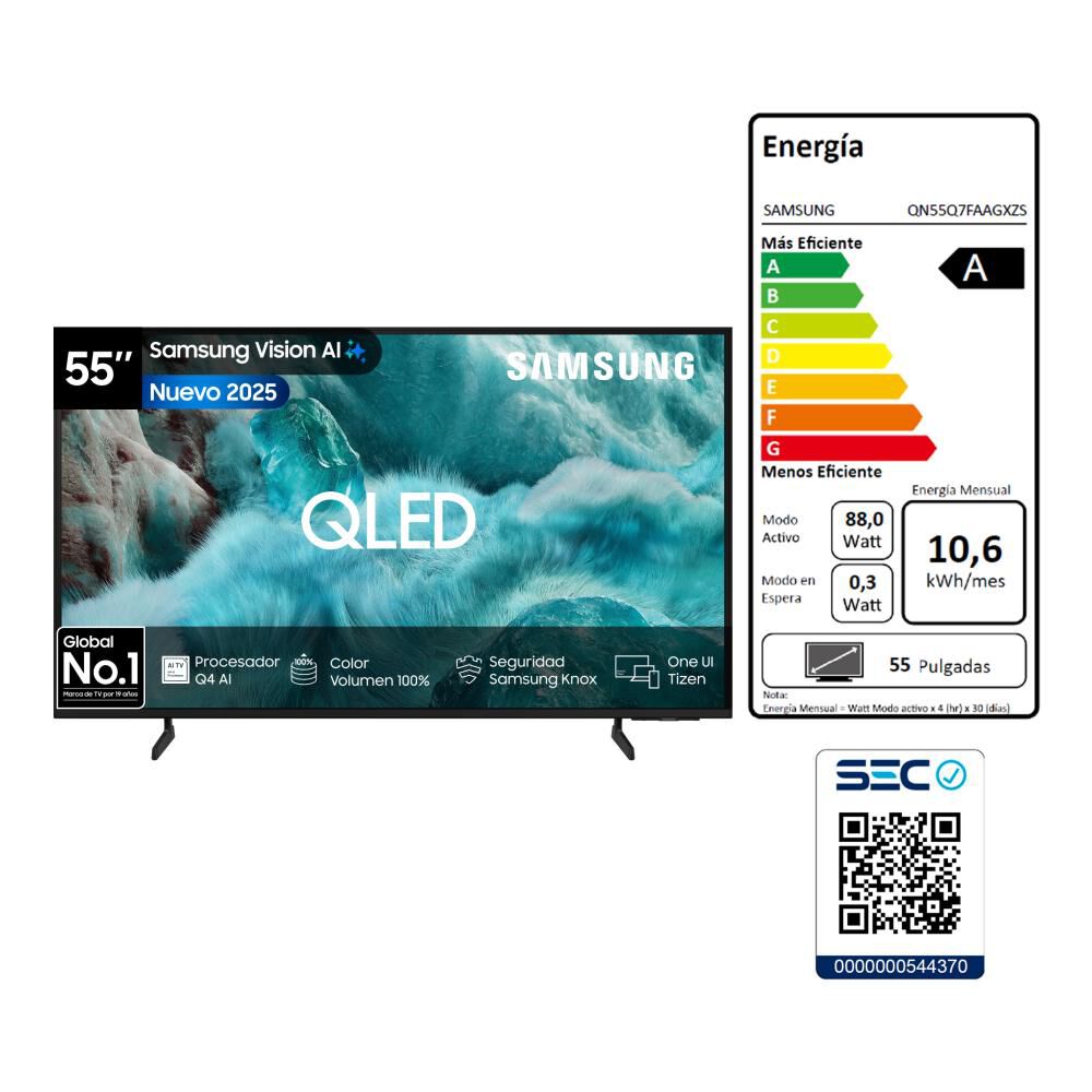 Qled 55" Samsung Q7FA / Super Ultra HD 4K / Smart TV image number 7.0