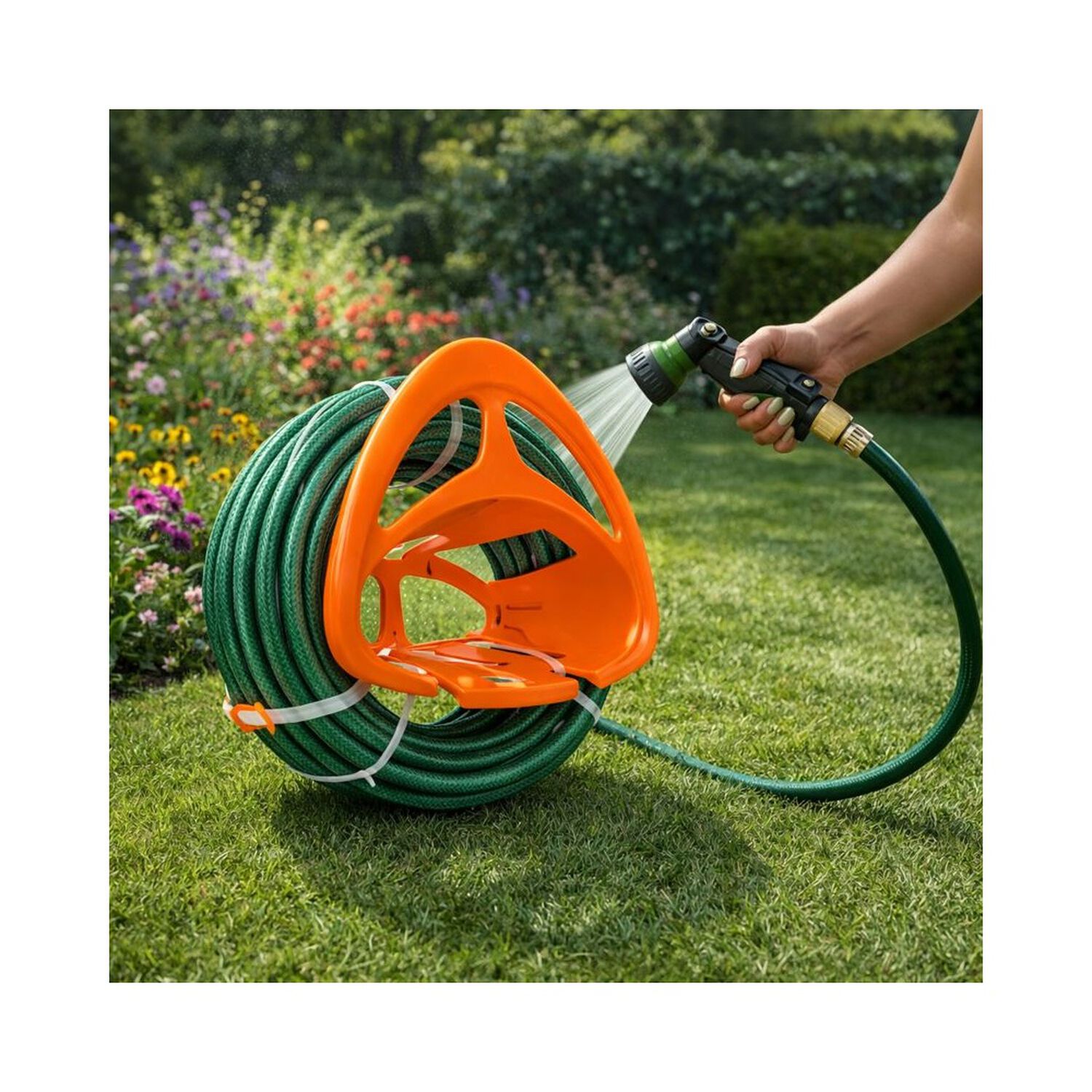 Colgador Portamanguera Jardin Truper image number 1.0