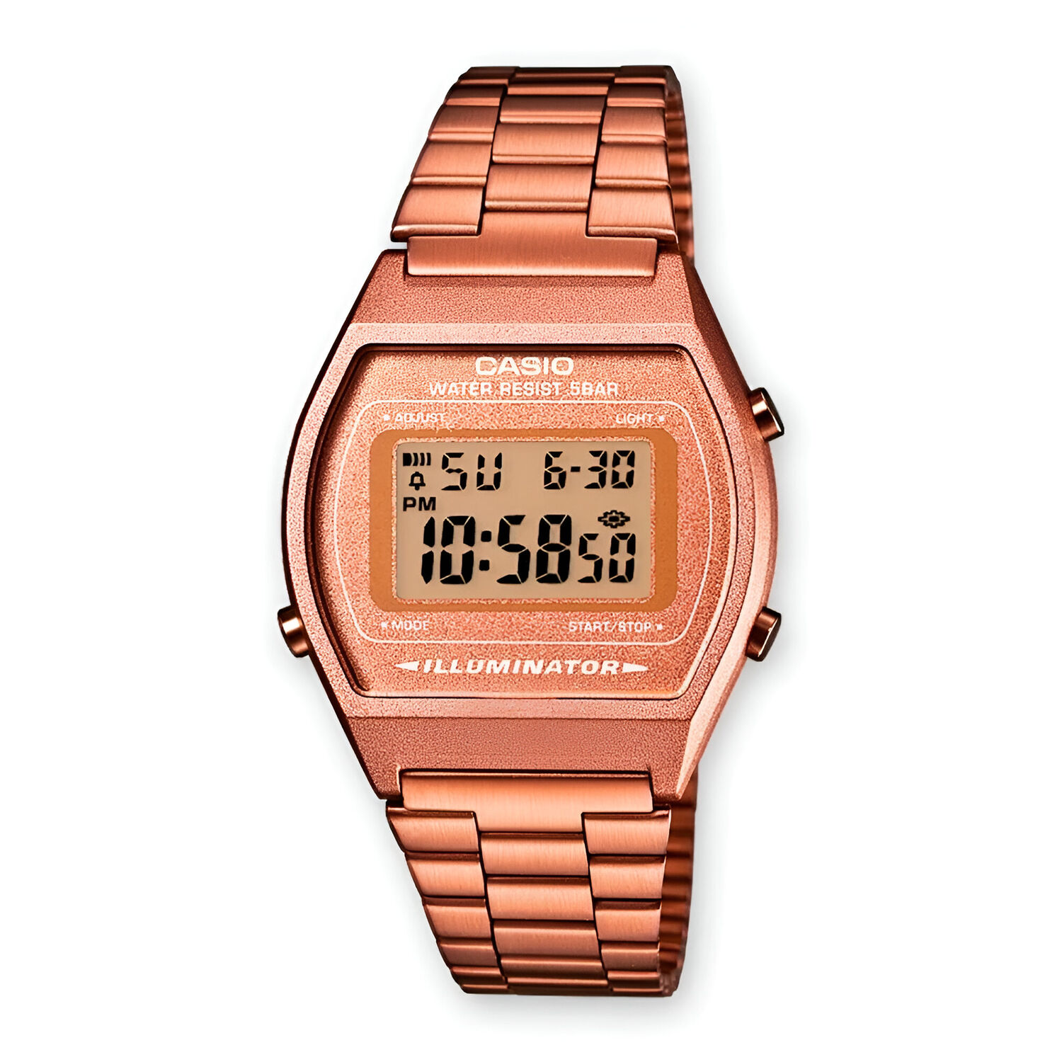 Reloj Digital Casio Oro Rosa Mujer B640wmr-5adf image number 6.0