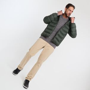 Parka Lisa Slim Cuello Alto Con Capucha Hombre Az Black