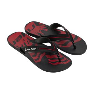 Sandalia Hombre Negro/rojo Strike Rider