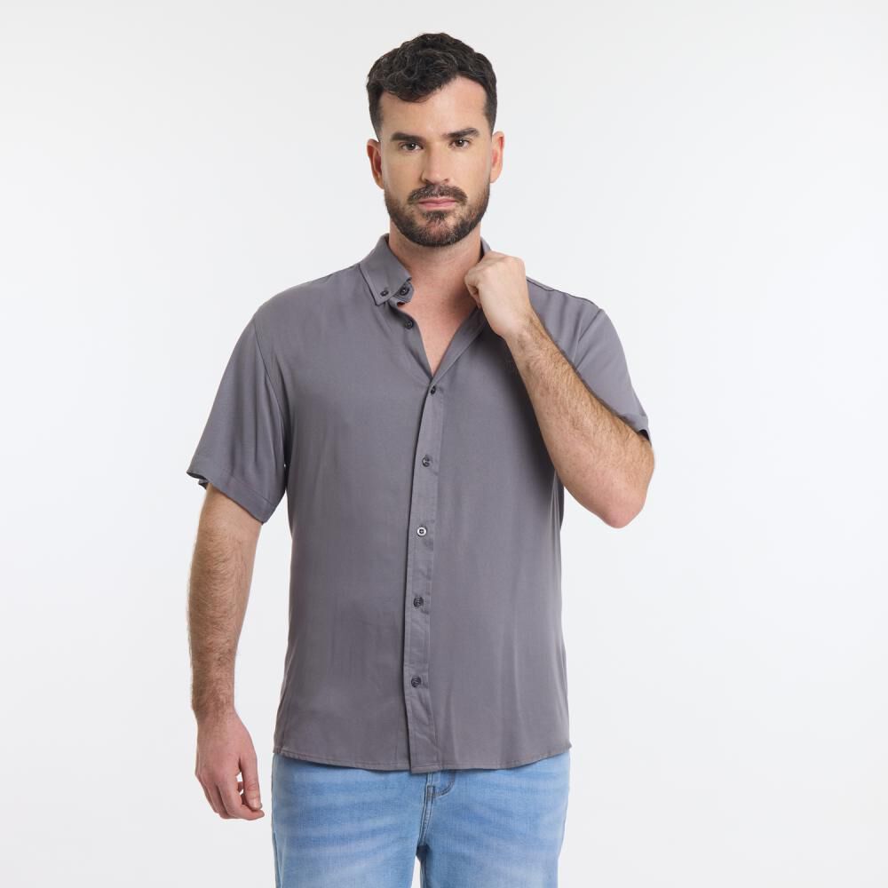 Camisa Lisa Regular Manga Corta Hombre The King's Polo Club image number 0.0