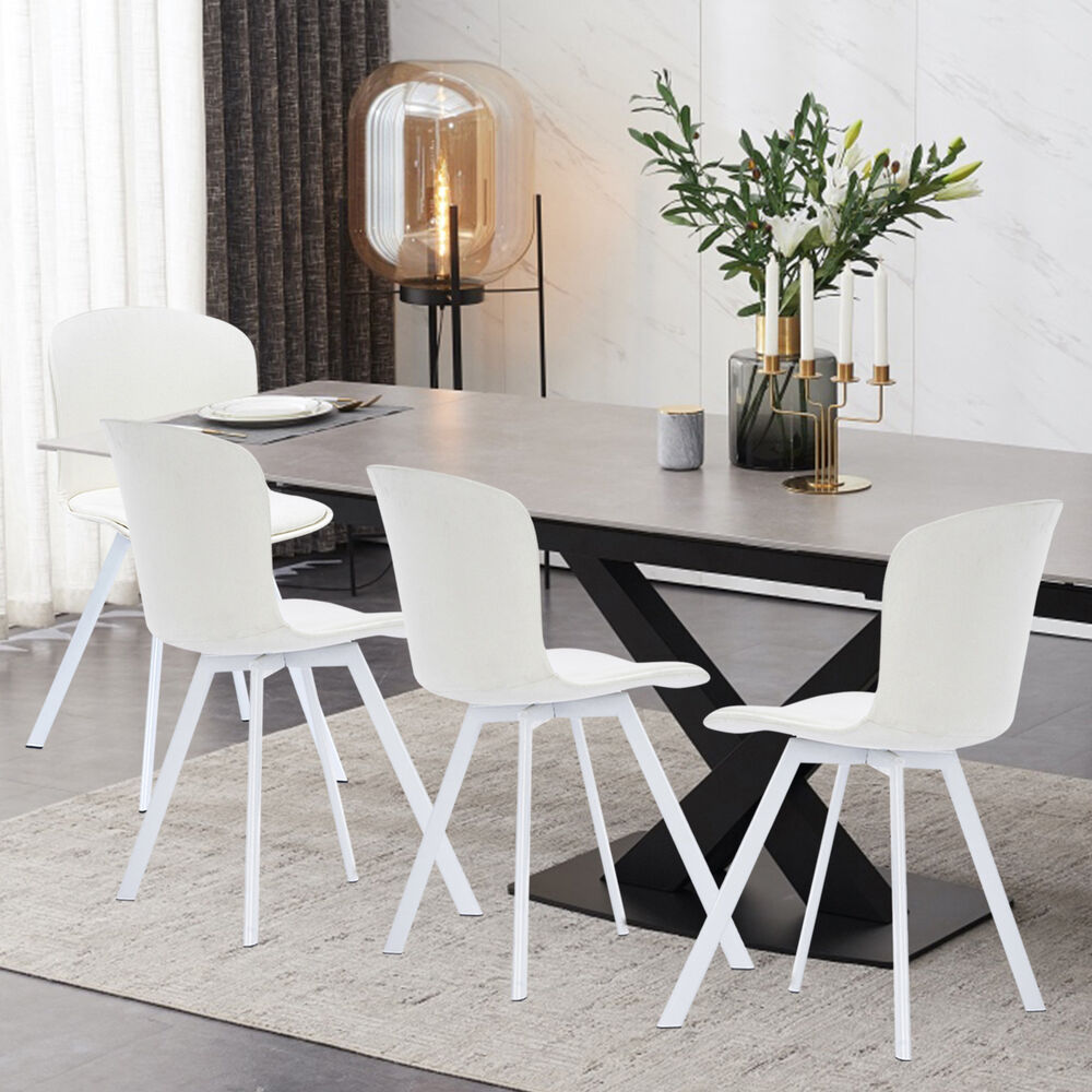 Pack 2 Sillas De Comedor Pp Y Tela Blanco image number 5.0