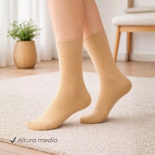 12 Pares Calcet&iacute;n Largo Diab&eacute;tico Mujer