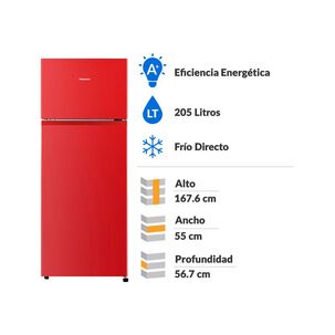 Refrigerador Top Freezer Hisense Rt267nr / Frío Directo / 205 Litros / A+