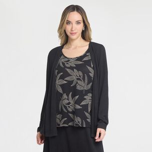 Sweater Tejido Camant Doble Manga Larga Cuello Redondo Mujer Lesage