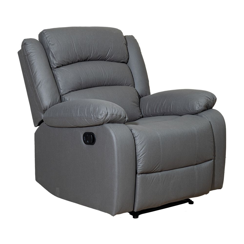Berger 1 Cuerpo Reclinable Moderno Gris New Praga 8041rff image number 2.0