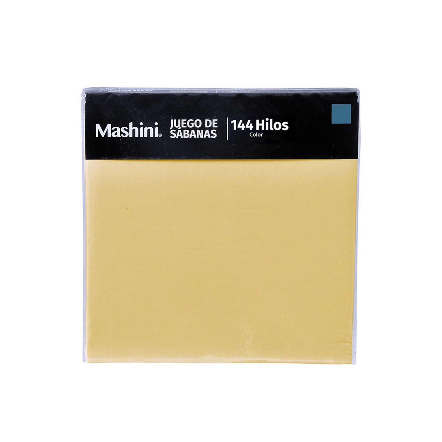 Sabana 144 Hilos Lisa Mashini King Amarillo image number 2.0