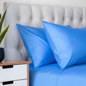 Juego De S&aacute;banas Casaideal Embossed / 2 Plazas