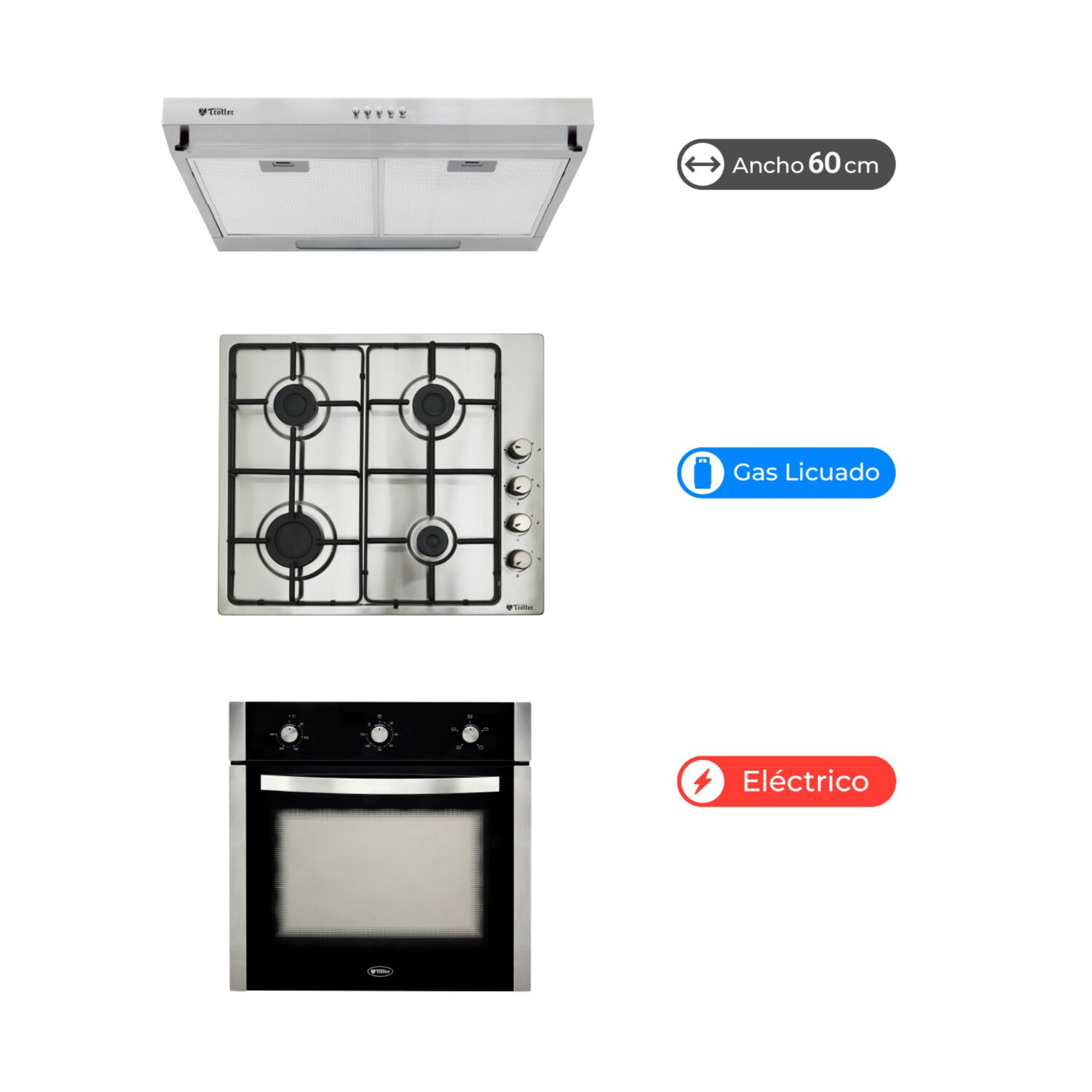 Kit Cocina Gas Licuado Albin Trotter Harburg Plus image number 0.0