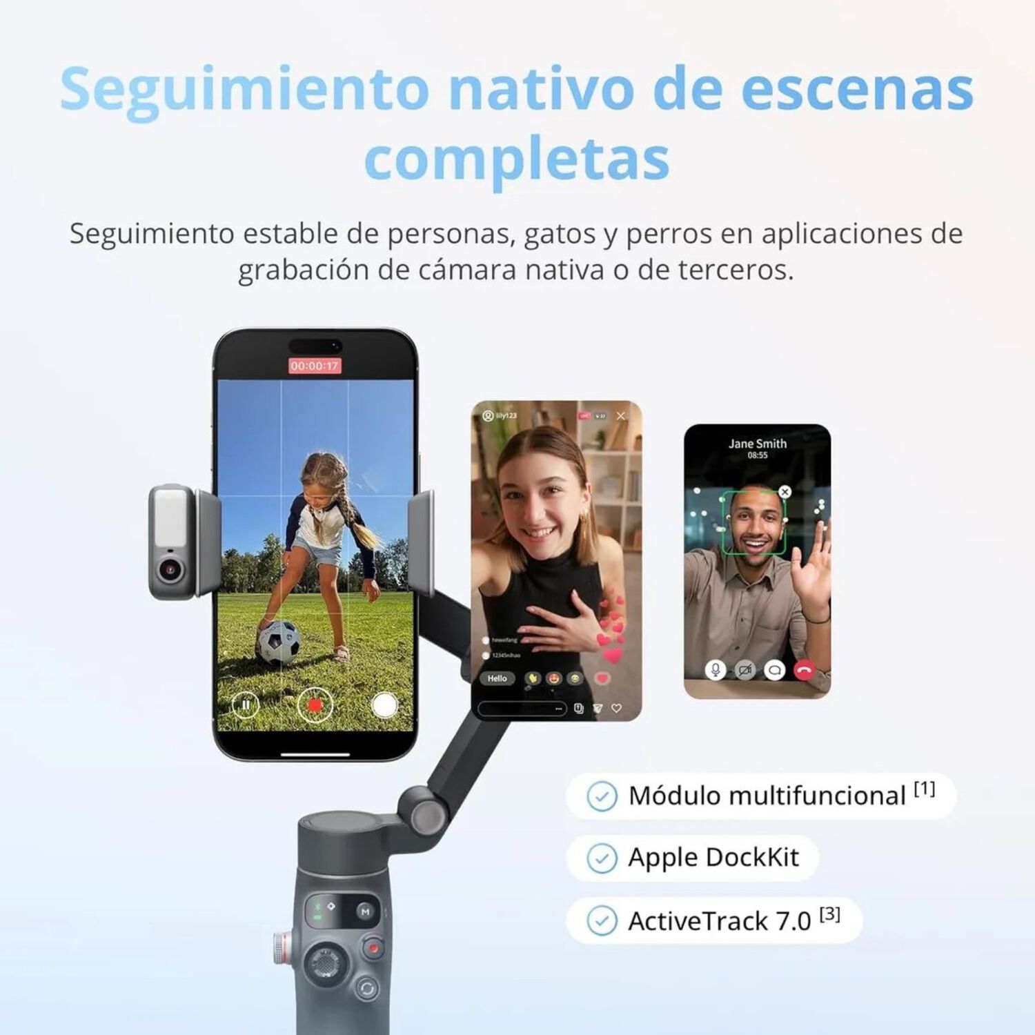 Dji Osmo Mobile 8 Gimbal Estabilizador 360 Modulo Ia image number 2.0