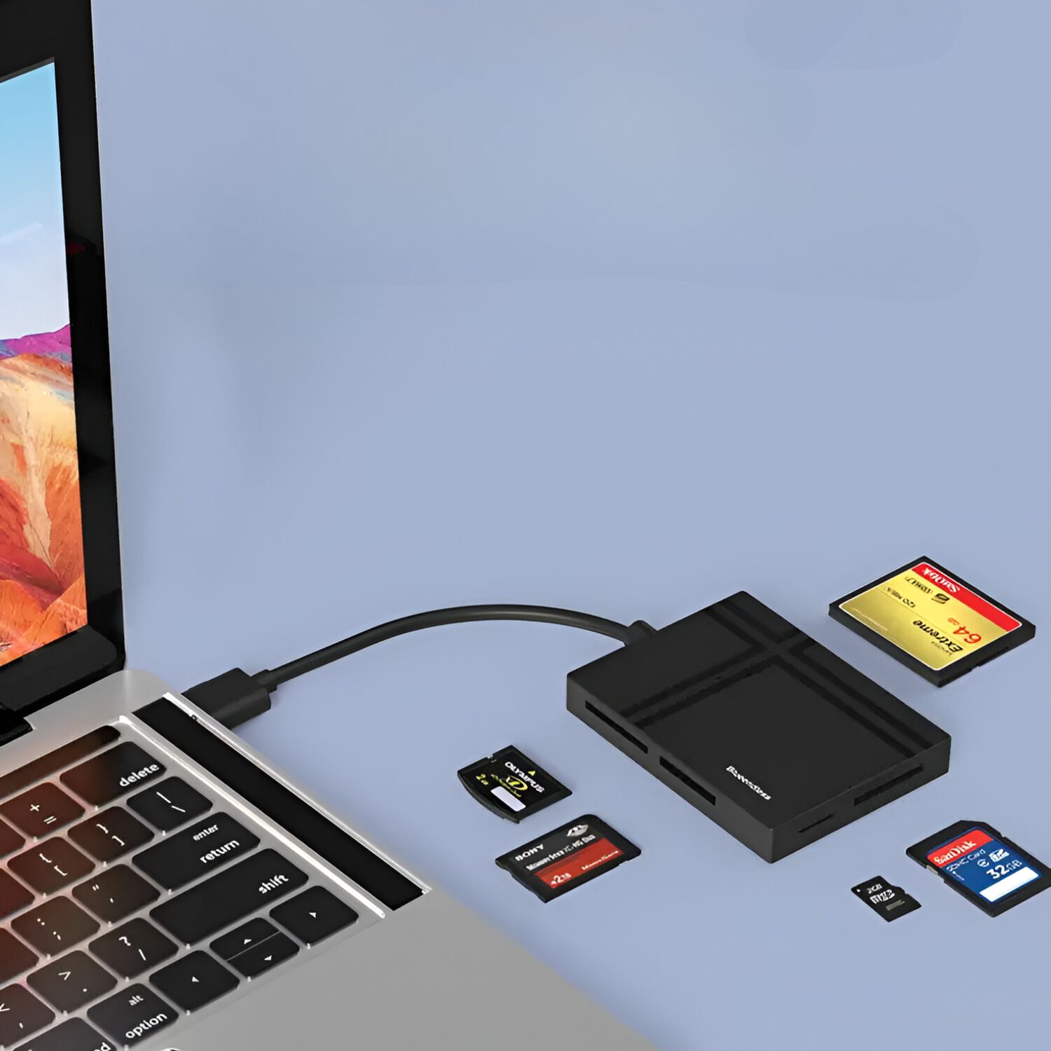 Lector De Memorias Profesional 5en1 Usb 3.0 High Speed Rd500 image number 4.0