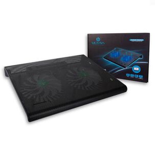 Base Ventilador Notebook Cooler Mesa Enfriador Ultra Negro