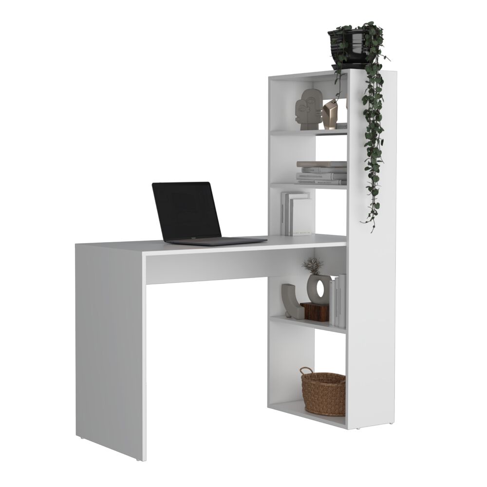 Escritorio Biblioteca 144x120x53 Cm Fm-050b Blanco image number 1.0