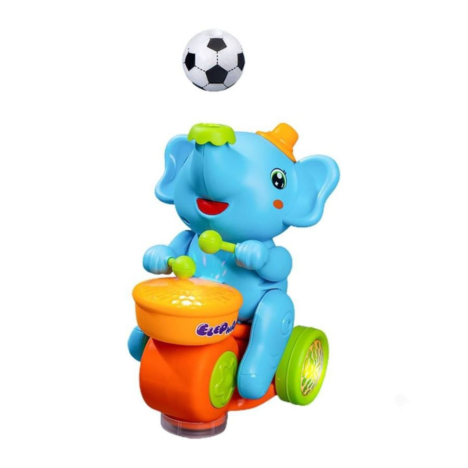 Juguete Elefante M&uacute;sico Con Luces Y Sonido Ni&ntilde;os Azul image number 0.0