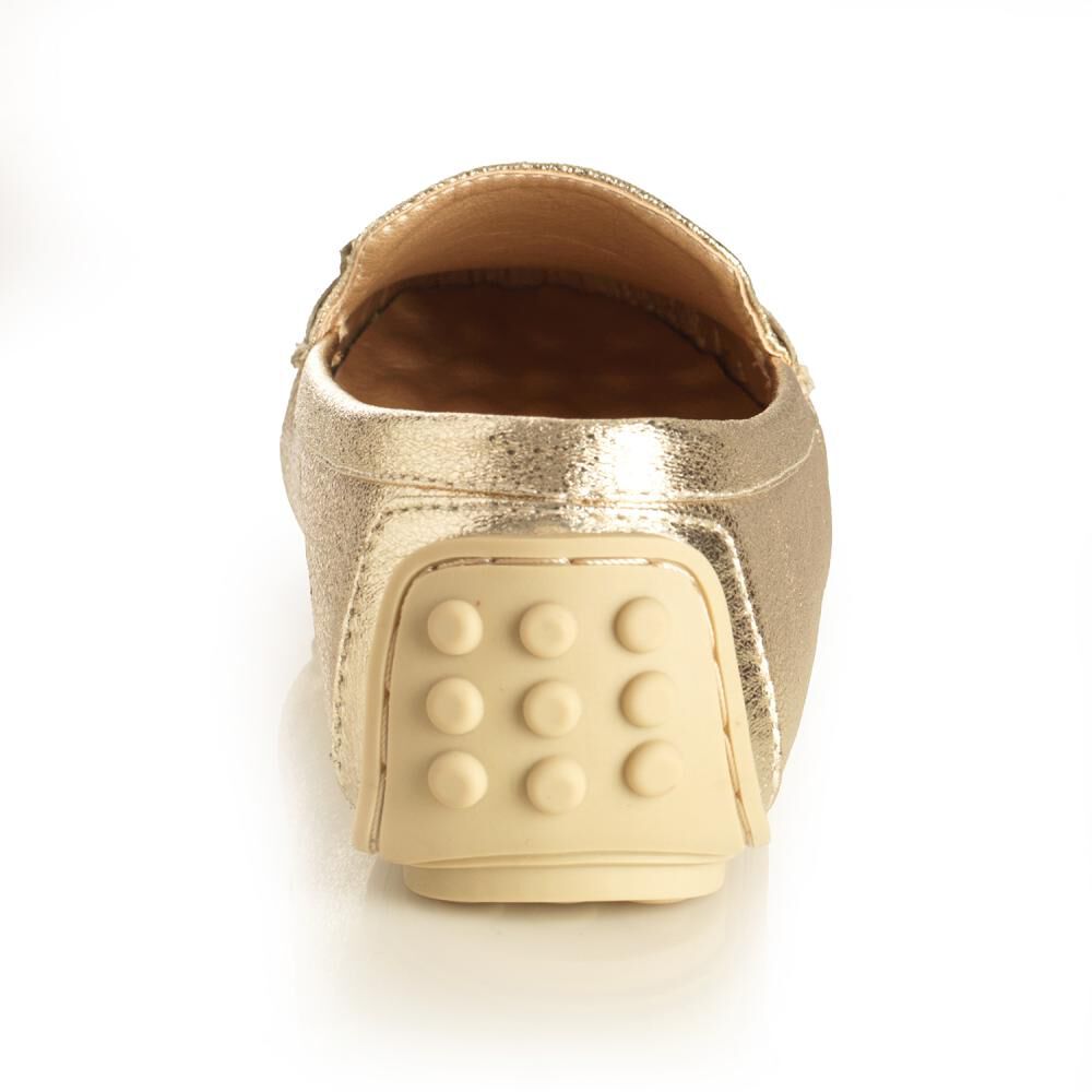 Mocasín Mujer Via Uno Oro image number 1.0
