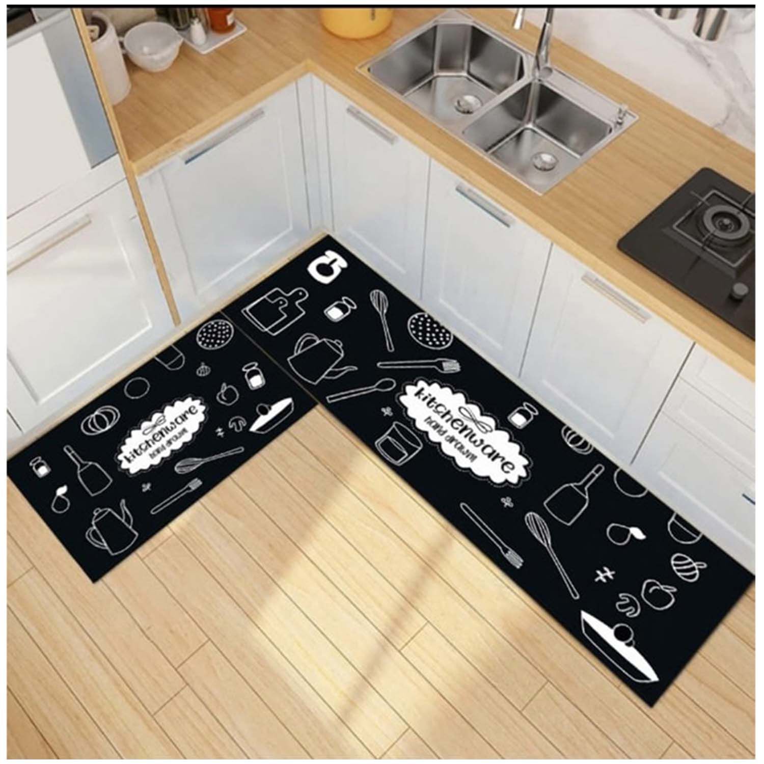 Pack De 02 Alfombra Para Cocina Con Antideslizantes Md14 image number 0.0