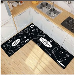 Pack De 02 Alfombra Para Cocina Con Antideslizantes Md14