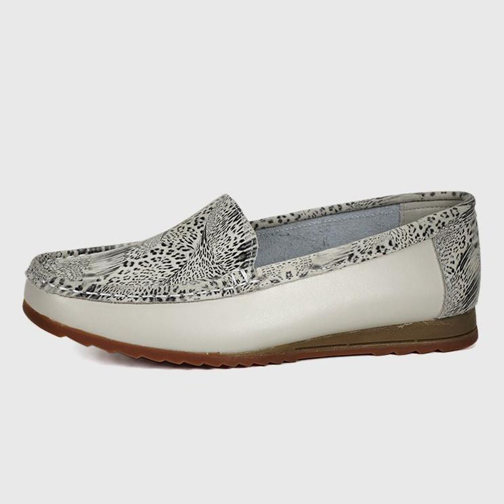 Mocasín Cuero Ethel Blanco image number 0.0