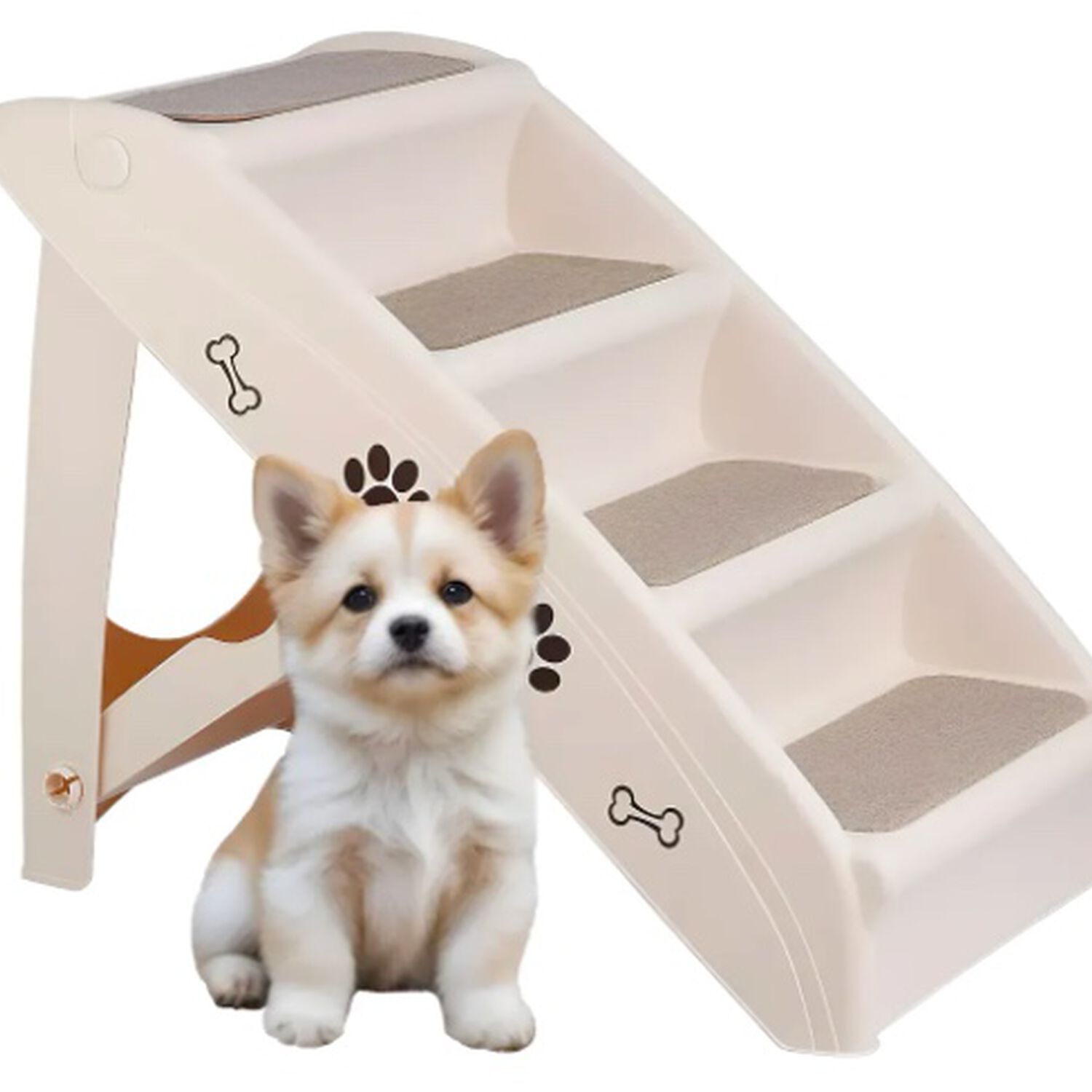 Escalera Plegable 4 Escalones Para Gatos Perros image number 2.0