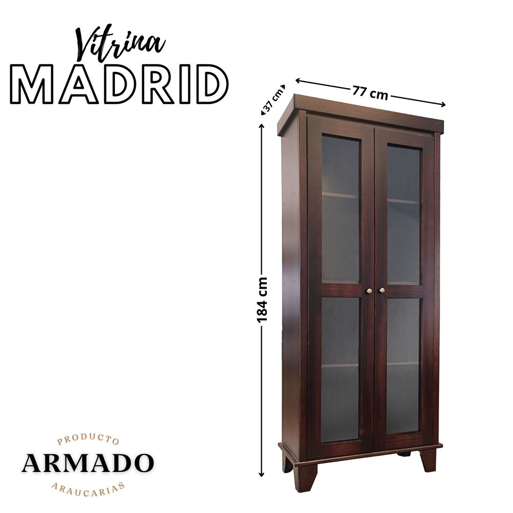 Vitrina Madrid Puerta Madera Vidrio image number 1.0