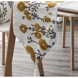Camino De Mesa Bordado 32x180cm Corredor De Poliester