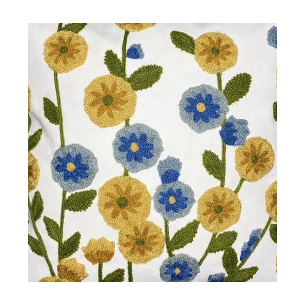 Funda Bordada Para Cojin 45x45cm Cierre Oculto Algodon image number 2.0