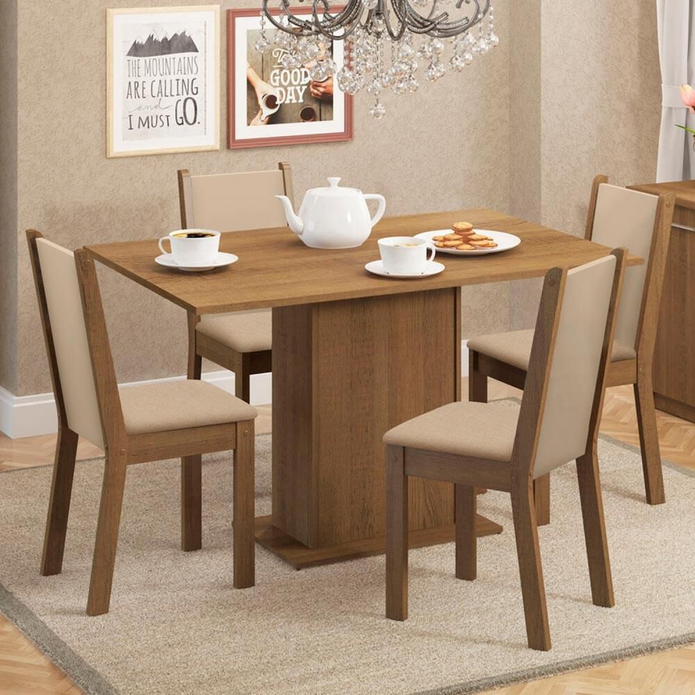 Juego De Comedor Vekkahome Celine / 4 Sillas image number 3.0