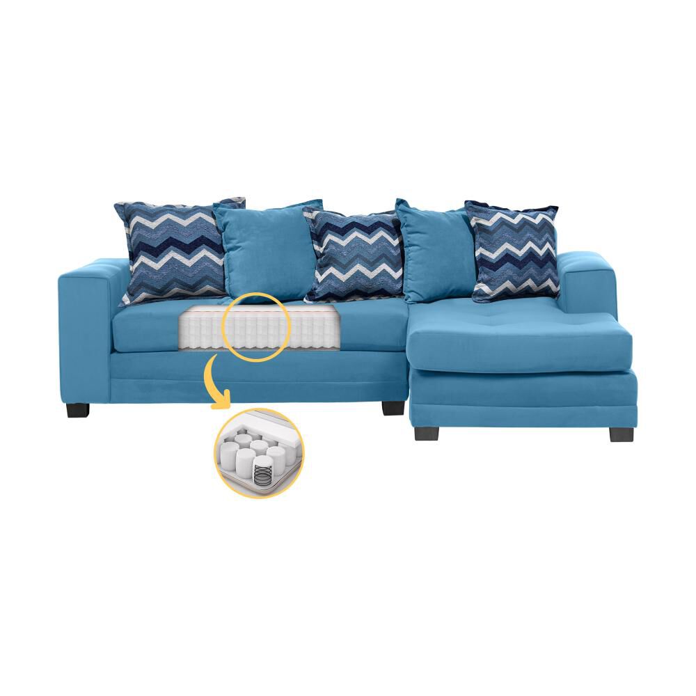 Sof&aacute; Seccional Derecho Living Factory Milan / 4 Cuerpos image number 2.0