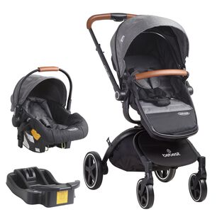 Coche Cuna Travel System Deluxe 360&deg; Sx Gris