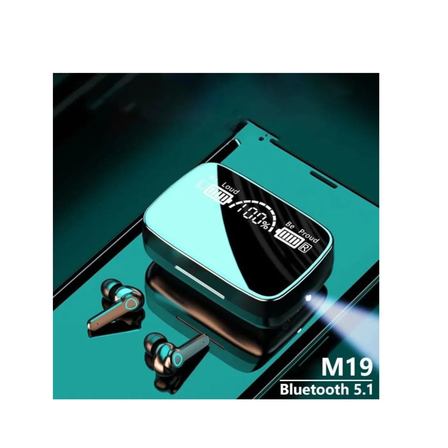 Audifonos Bluetooth Tws Recargables In Ear Manos Libres Negro image number 1.0